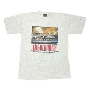 Vintage Highlander T-Shirt 1996 “There Can Be Only One” M 90’s TV Show Promo USA